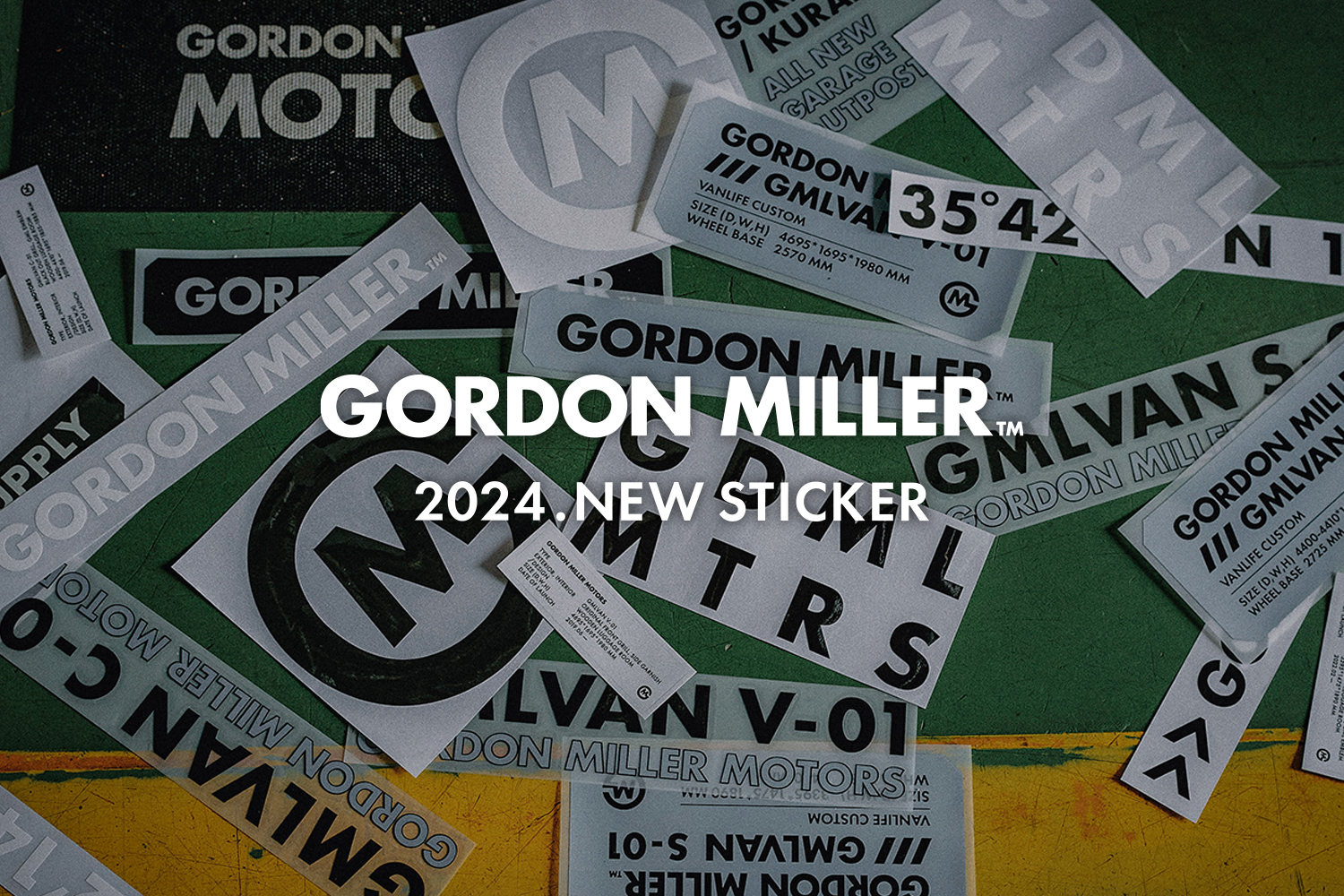 GORDON MILLER から新作ステッカー10種類発売開始！愛車や愛用アイテムに個性を加えるステッカーを要チェック