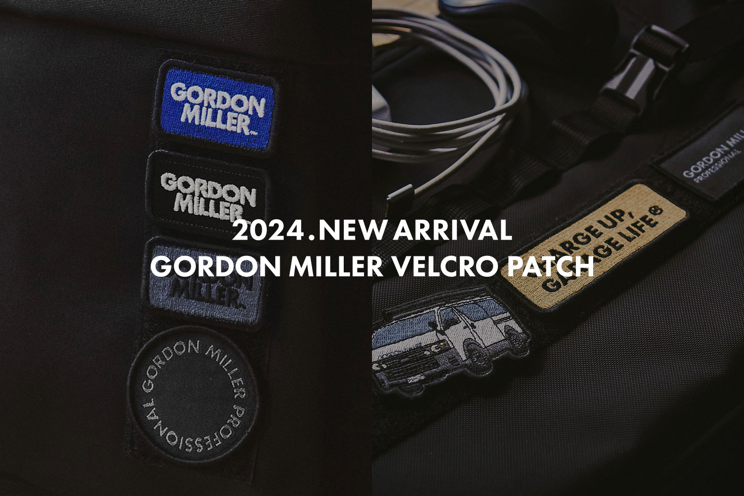 マジックテープで簡単に取り付けられる！GORDON MILLERベルクロパッチが販売開始