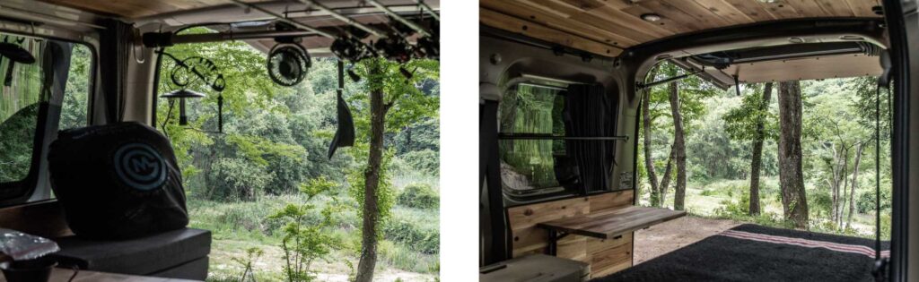 参加されたオーナーさんのGMLVAN車内