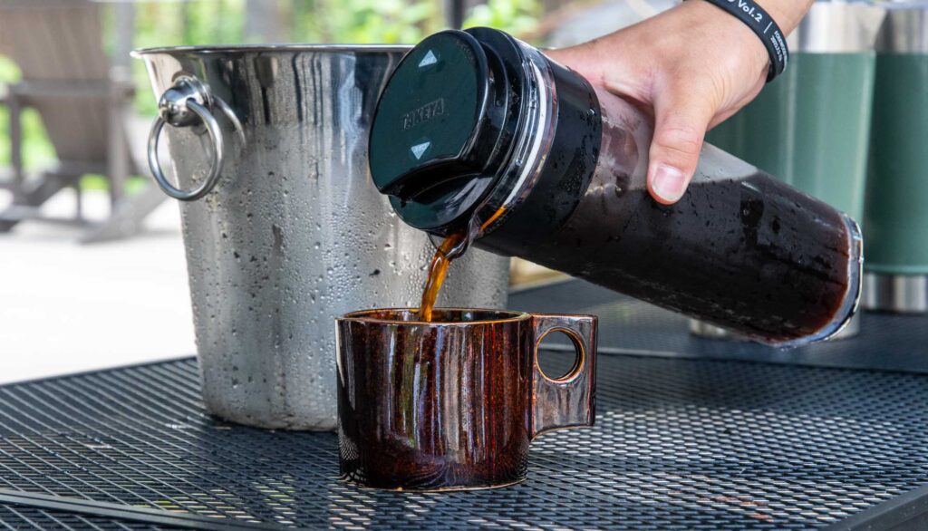 参加者へ振る舞われたウィスキーフレーバーのアイスコーヒー