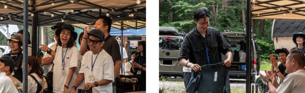 笑顔が広がる抽選会場