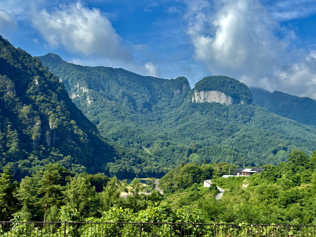 草津温泉へ向かう途中の風景