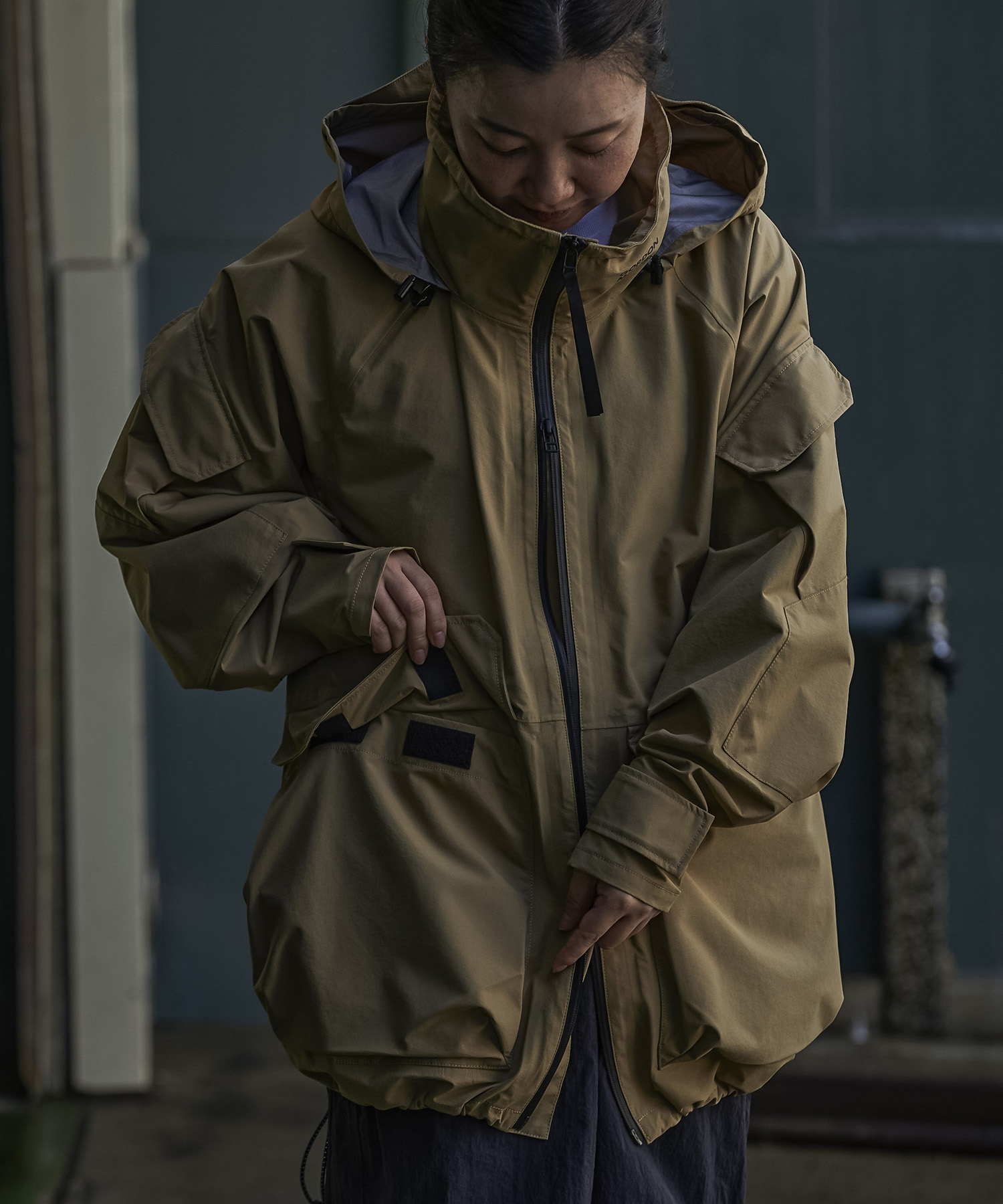 『ザ・リラクス』フーデッドジャケット モッズコート ECWCS 透湿防水性機能 ザ・リラクス』フーデッドジャケット モッズコート ECWCS 透湿