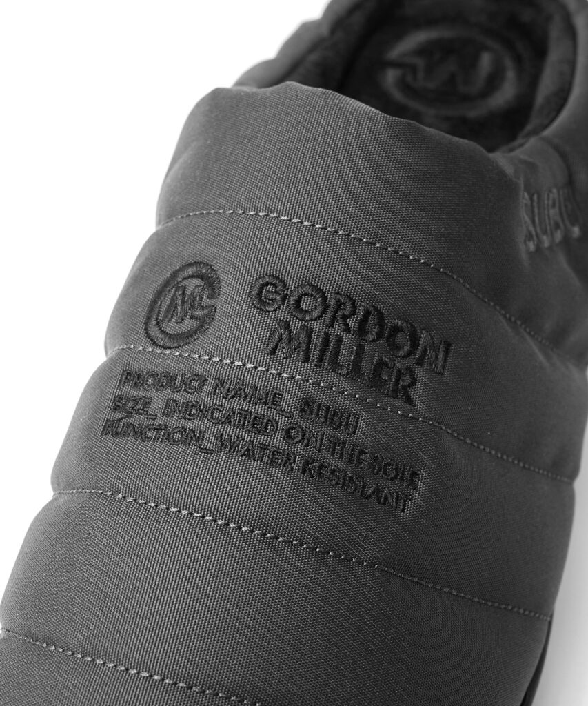 SUBU　冬サンダル　新作紹介　GORDONMILLER別注　数量限定　定番　ディテール