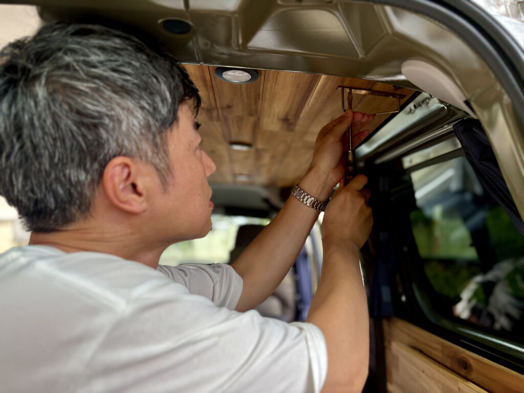 ナチュール初の車内DIY
