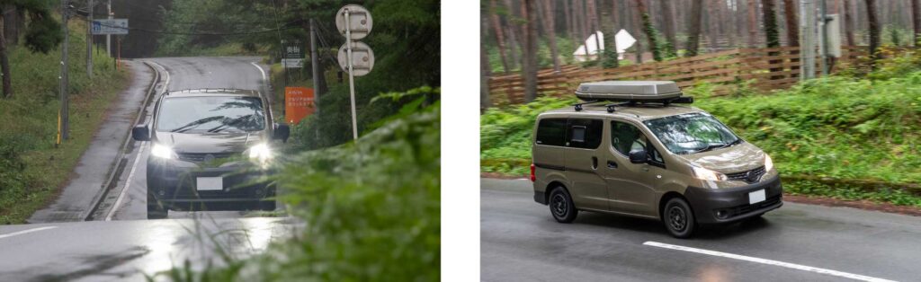 山道を走るC-01