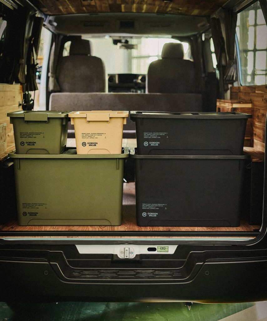 ボックス　収納　フタ付き　大容量　汎用　整理整頓　おしゃれ　おすすめ　ゴードンミラー　車中泊車内収納　積み重ね　スタッキング