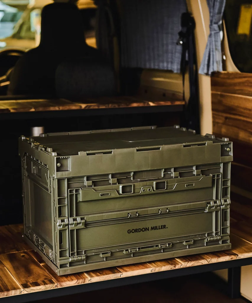 ボックス　収納　フタ付き　大容量　汎用　整理整頓　おしゃれ　おすすめ　ゴードンミラー　車中泊車内収納　積み重ね　スタッキング　折りたためる