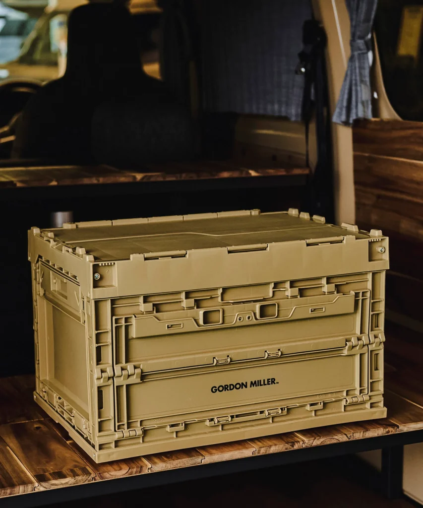 ボックス　収納　フタ付き　大容量　汎用　整理整頓　おしゃれ　おすすめ　ゴードンミラー　車中泊車内収納　積み重ね　スタッキング　折りたためる