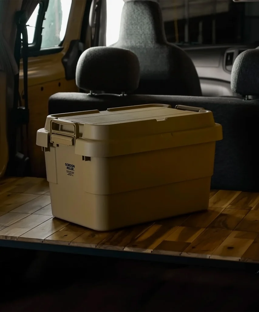 ボックス　収納　フタ付き　座れる　大容量　汎用　整理整頓　おしゃれ　おすすめ　ゴードンミラー　車中泊車内収納　積み重ね　スタッキング