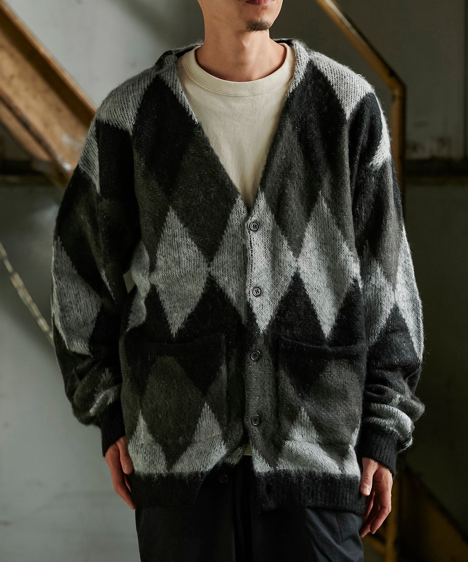 ゴードンミラー　ニット　おすすめ　おしゃれ　ブランド　人気　ギフト　カーディガン　ダイヤ柄