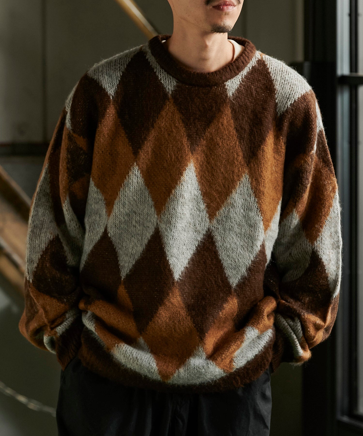 ゴードンミラー　ニット　おすすめ　おしゃれ　ブランド　人気　ギフト　プルオーバー　ダイヤ柄