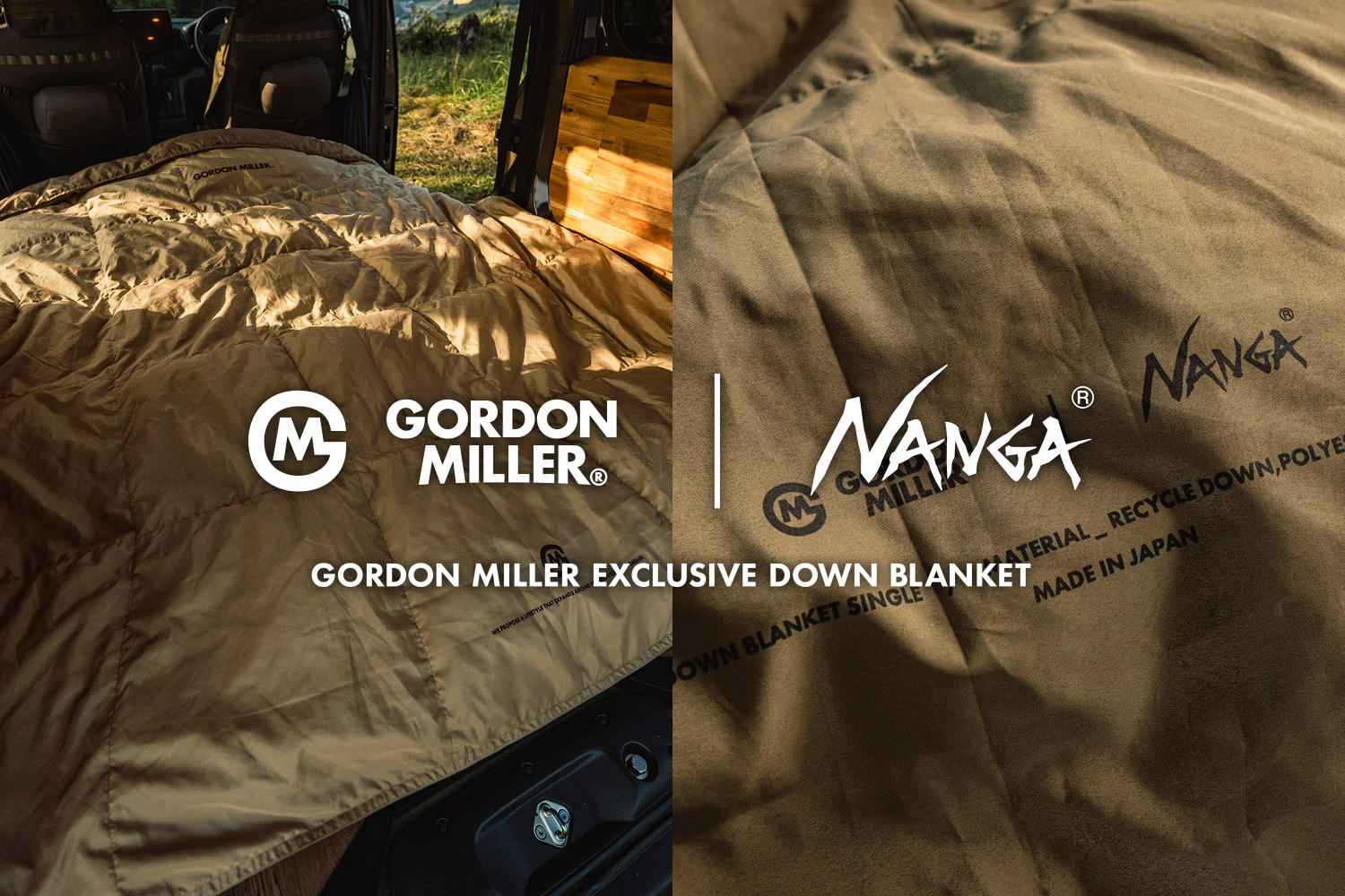 NANGA×GORDON MILLER |別注ブランケット第2弾 予約販売スタート