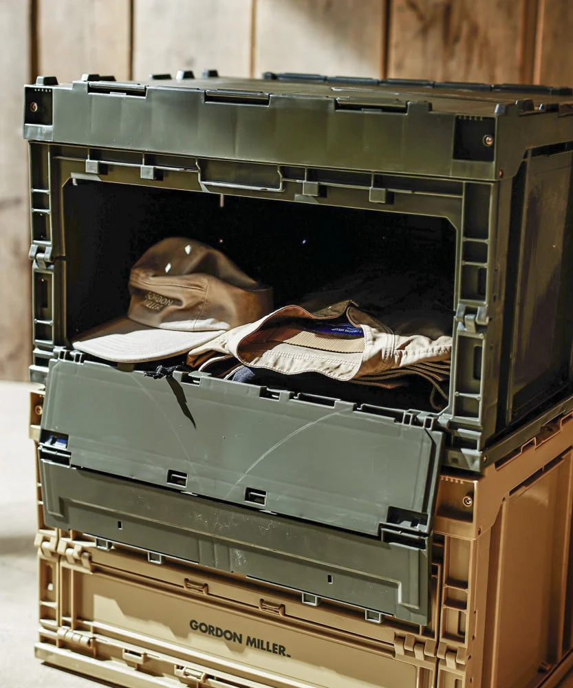 ボックス　収納　フタ付き　大容量　汎用　整理整頓　おしゃれ　おすすめ　ゴードンミラー　車中泊車内収納　積み重ね　スタッキング　折りたためる