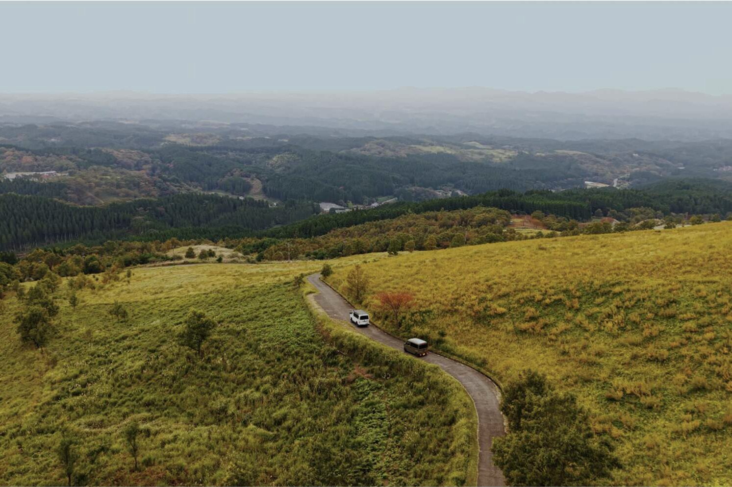 絶景と出会う日帰りバンライフ旅、阿蘇・南小国町編