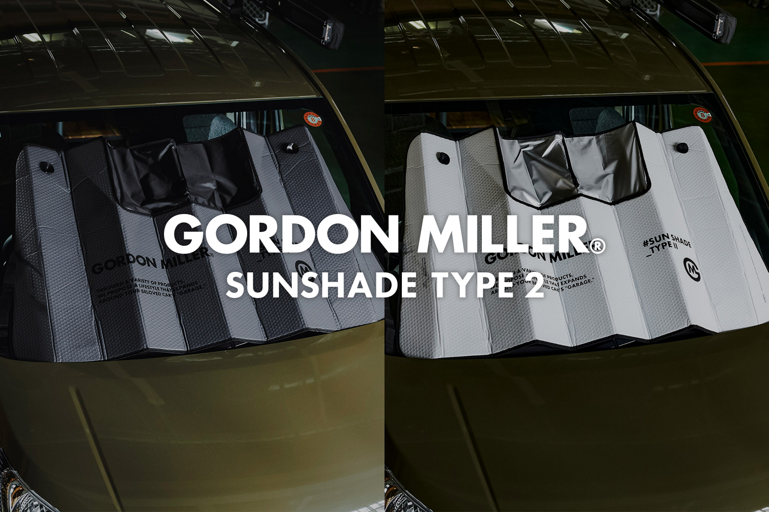 これからの時期に活躍するカー用品 GORDON MILLER サンシェード TYPE2 発売開始