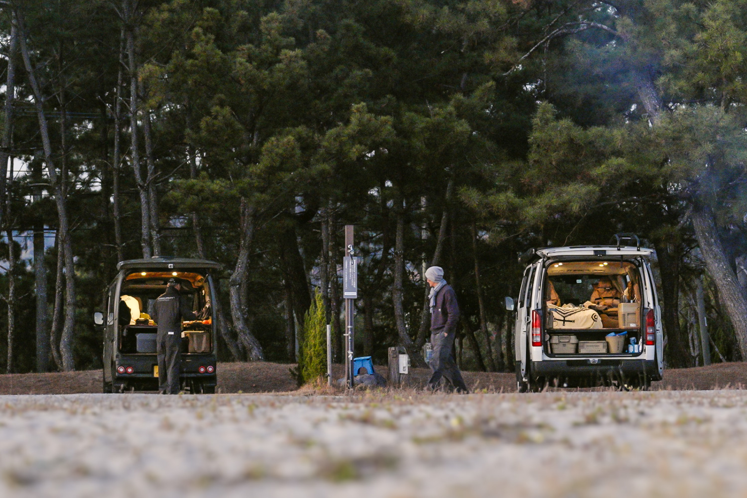 海の前に泊まる 前編｜鹿肉BBQ と車中飯のバンライフ旅