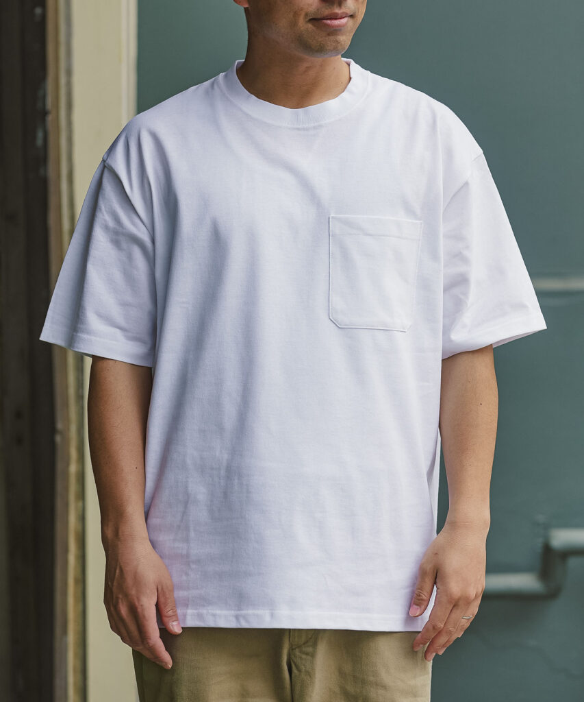 アパレル　ワークウェア　おしゃれ　おすすめ　無地T　Tシャツ　
ポケットT　