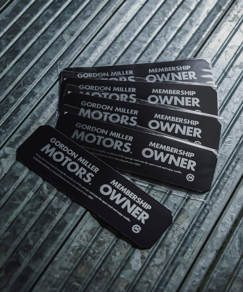 オーナーズ登録キャンペーン　バンライフ　車中泊　オーナー様　限定　特典　ゴードンミラー　モータース　ノベルティ　マグネット　おしゃれ