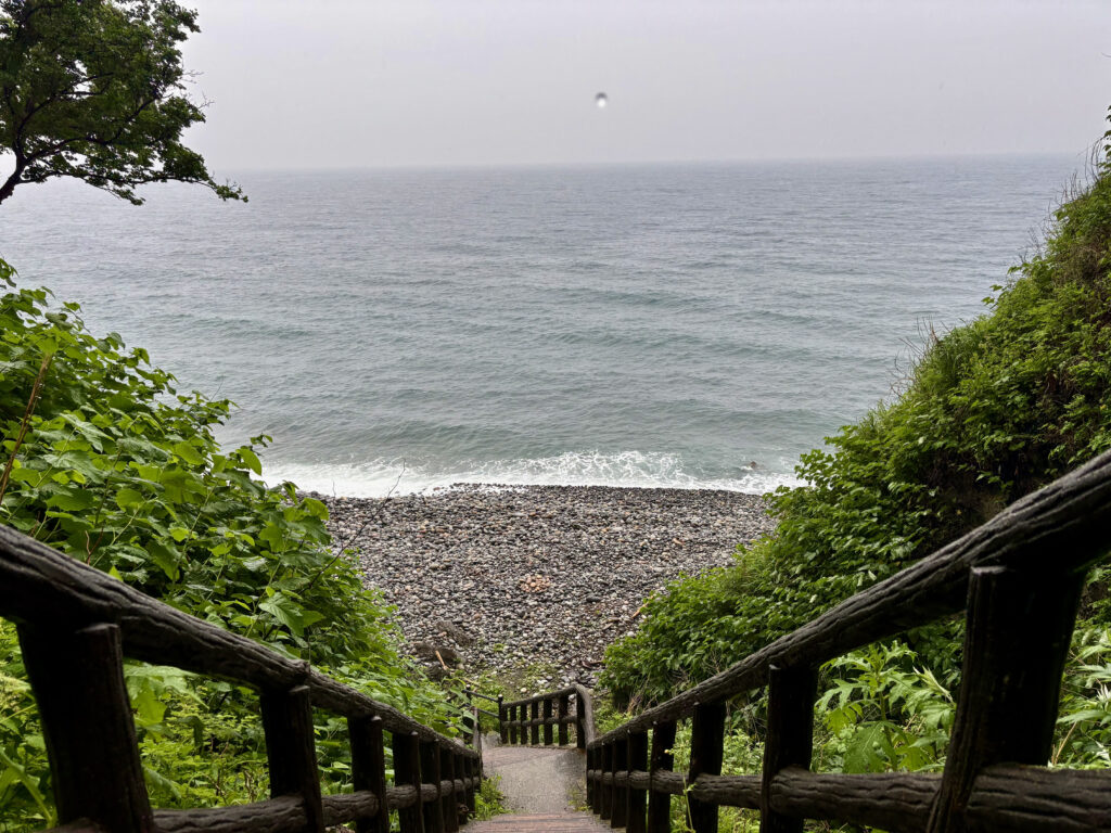 親不知子不知　海岸