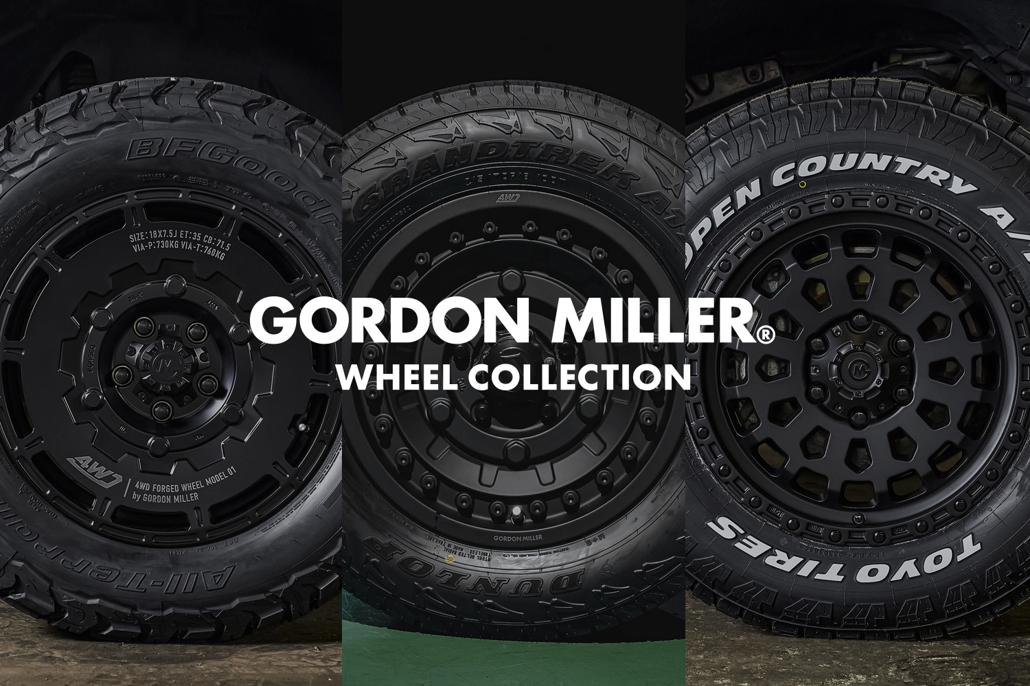ランドクルーザー・ラングラー・ジムニー専用ホイール発売｜GORDON MILLER Wheel Collection