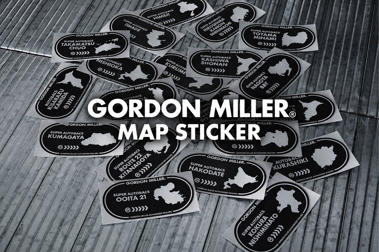 GORDON MILLER AUTHORIZED DEALERS LIMITED [MAP STICKER]