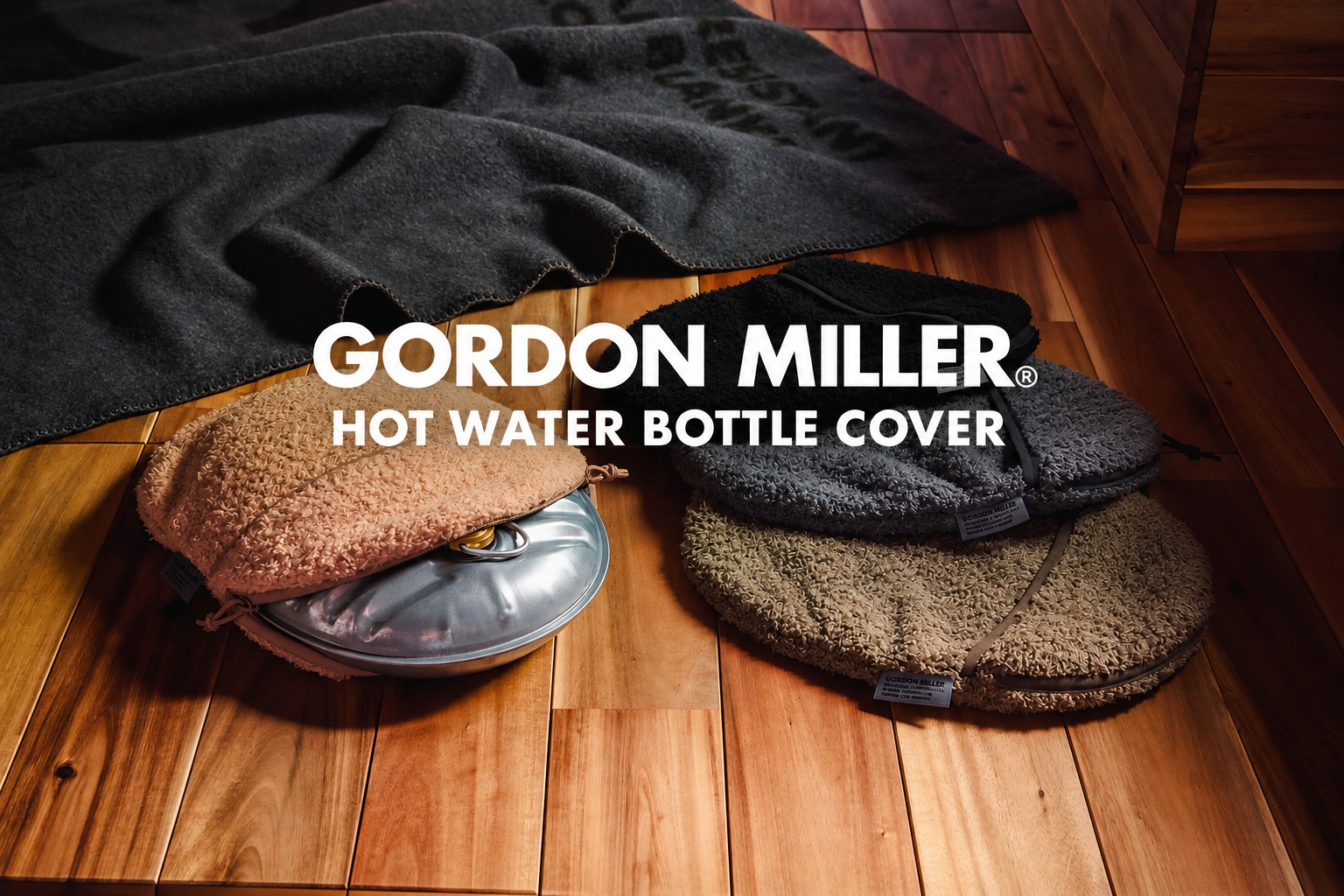 寒い季節の車中泊に GORDON MILLERのボア湯たんぽカバー